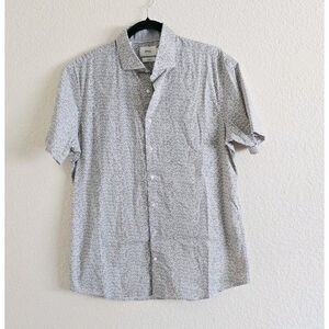 BRAX Hi Flex Kelly Shirt Men's L Button Up Feel Good Short Sleeve Cotton